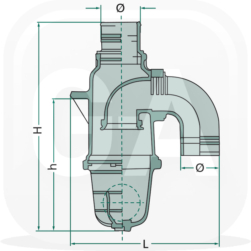 Siphon separateur